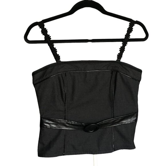 TERRA NOSTRA COLLECTION Bustier Removable Straps Floral Lace Smocked Sz Medium - Picture 1 of 16
